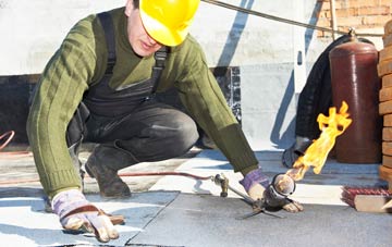 Ratling flat roof construction